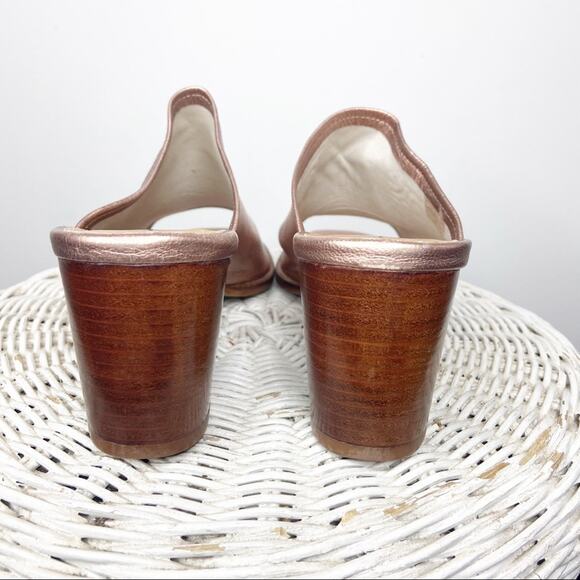 Intentionally Blank Skipper Womens Size 9.5/10 Slip On Stacked Heel Mules - Picture 8 of 9